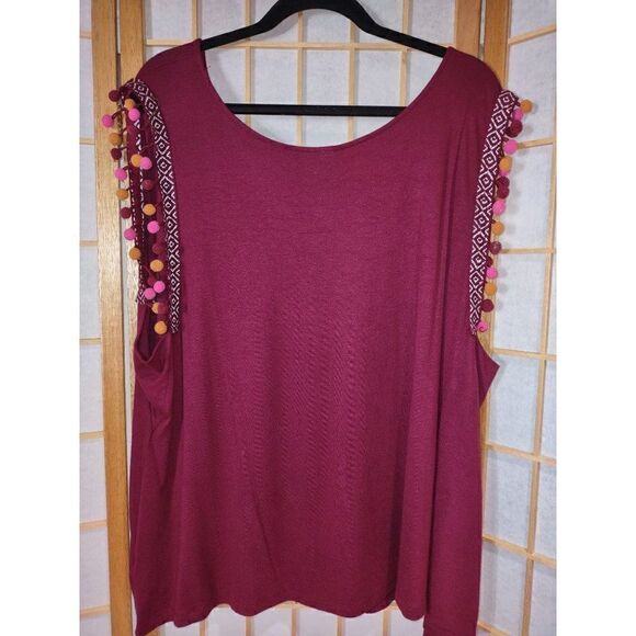 A New Day 4X PomPom Blouse - Picture 5 of 10